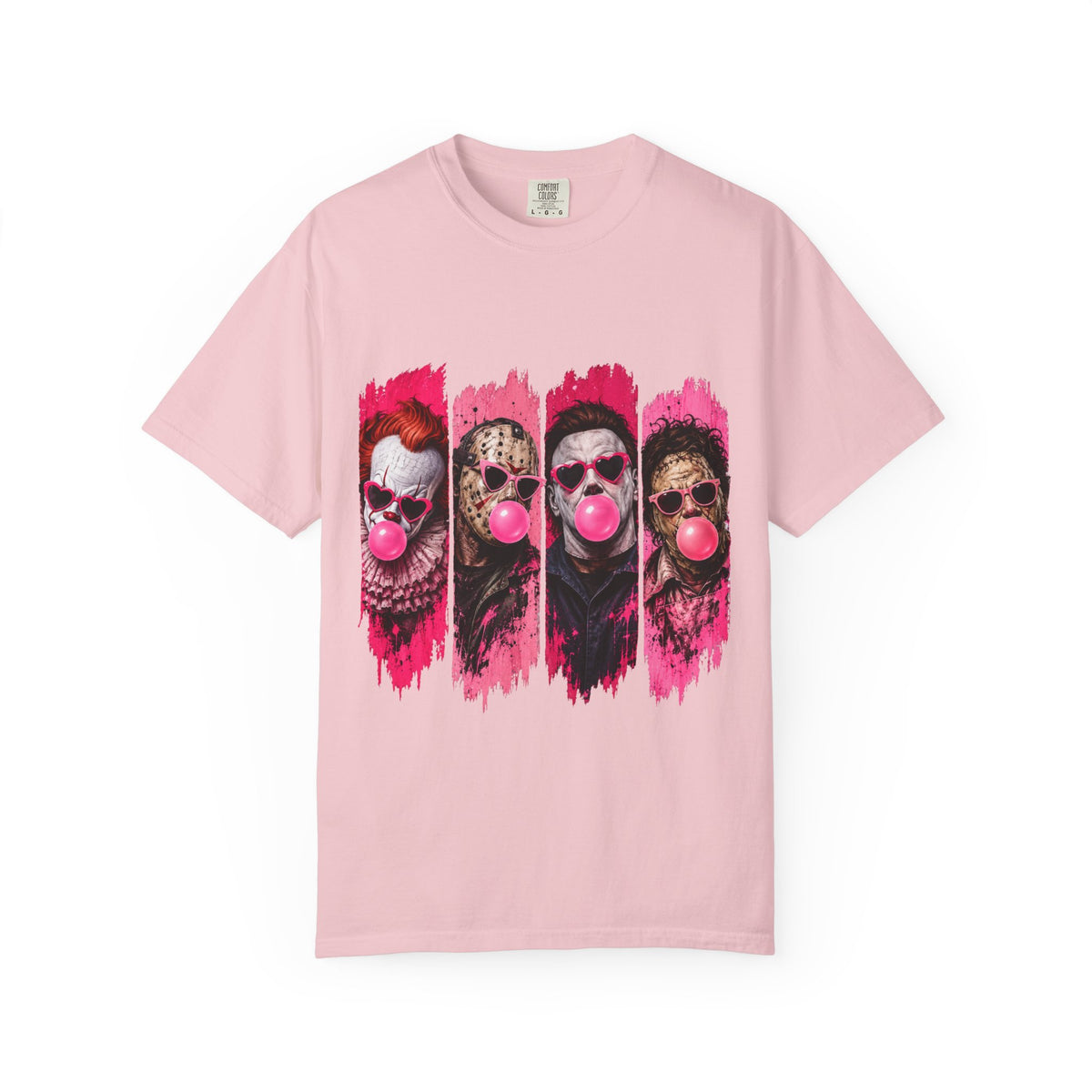 Creepy Clowns Bubblegum Graphic T-Shirt