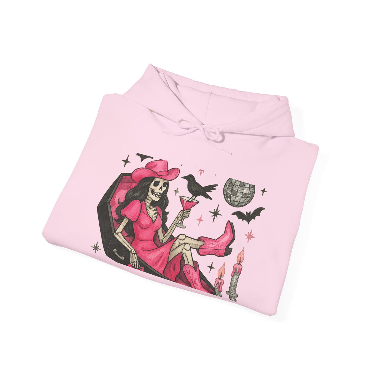 Pink Witch Skeleton Hoodie