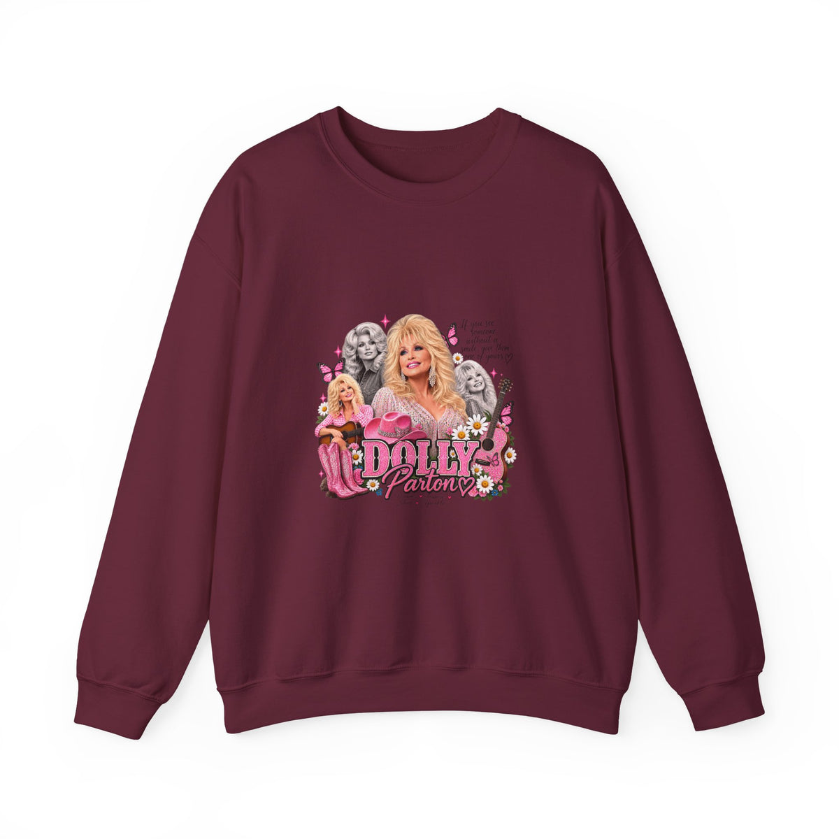 Dolly Sweatshirt — Pink Retro Collage