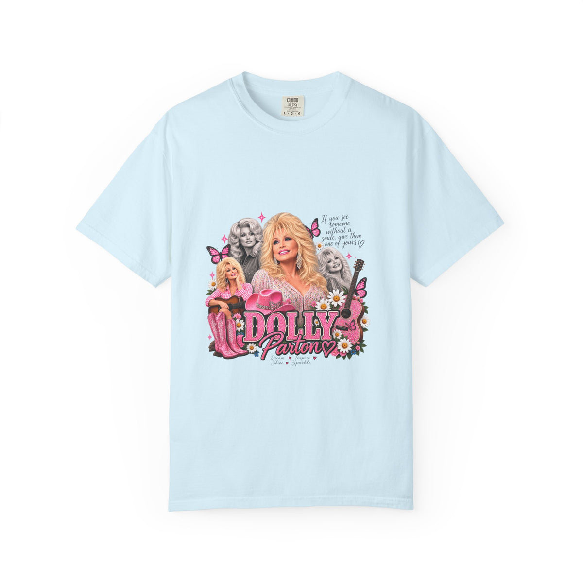 Dolly Parton Graphic T-Shirt — Vintage Pink Collage Tee
