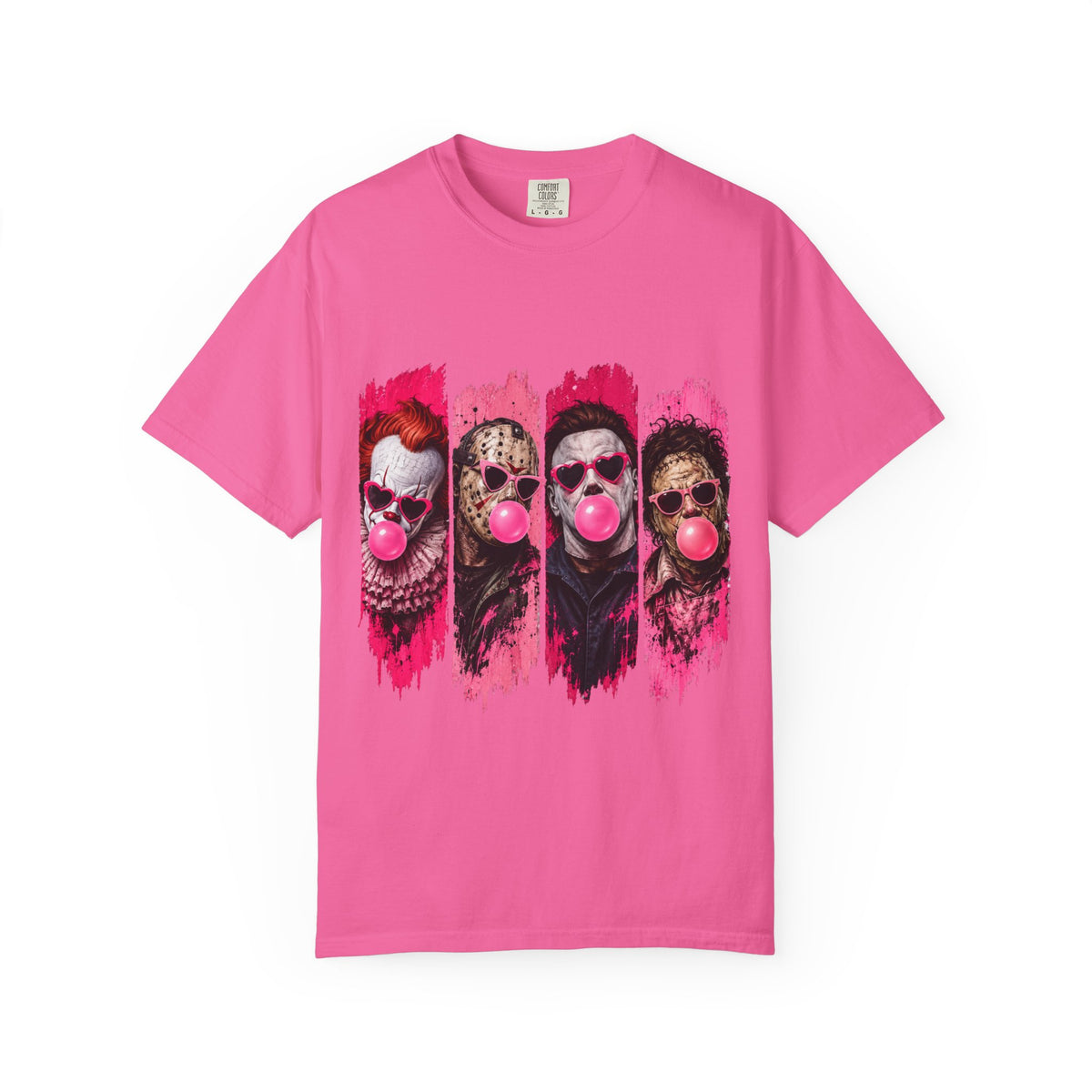 Creepy Clowns Bubblegum Graphic T-Shirt