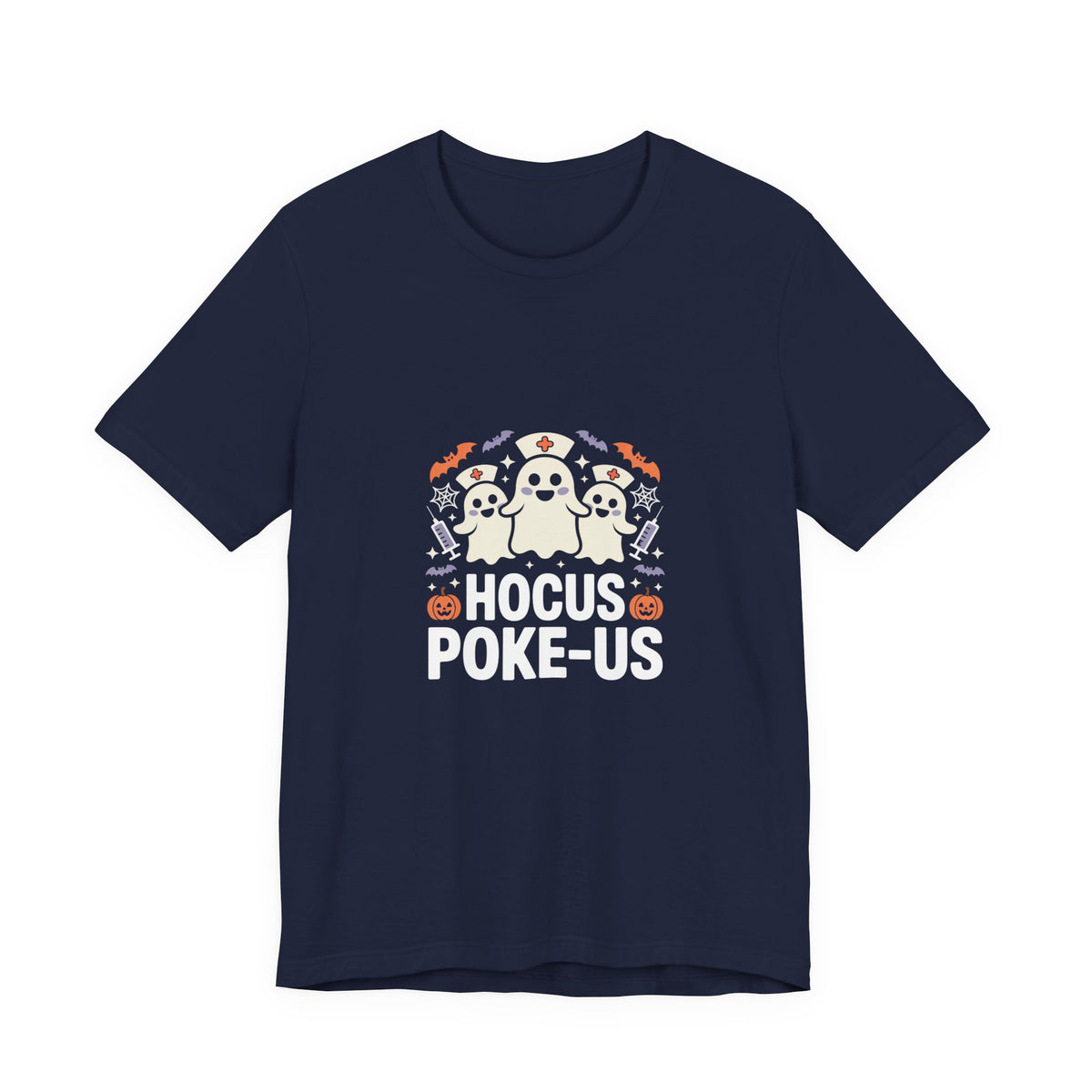 Hocus-POKE-USTee — Pumpkin & Bats T-Shirt