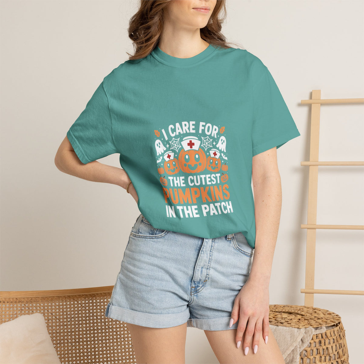 Cute Pumpkin Patch Nurse Tee