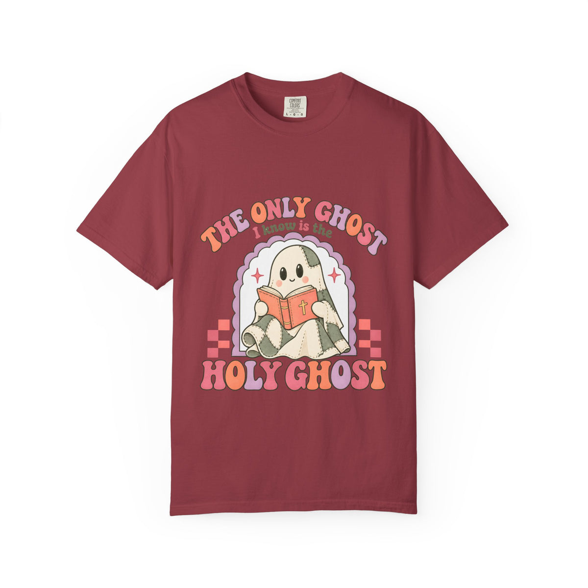 Holy Ghost Cute Ghost T-Shirt — "The Only Ghost I Know is the Holy Ghost" Retro Graphic Tee