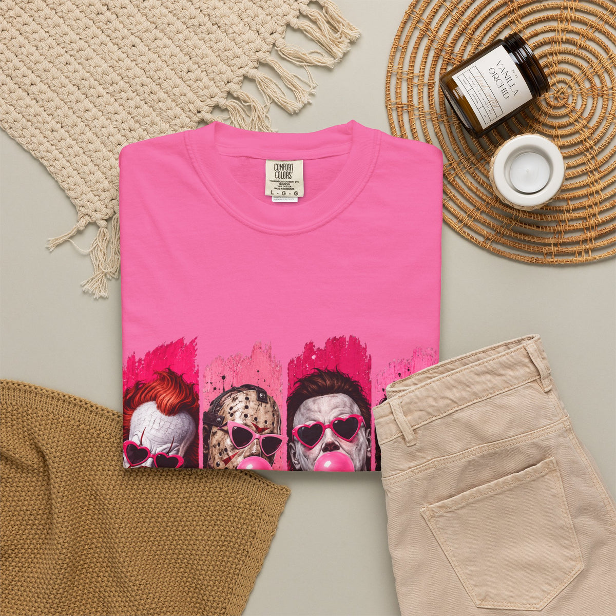 Creepy Clowns Bubblegum Graphic T-Shirt