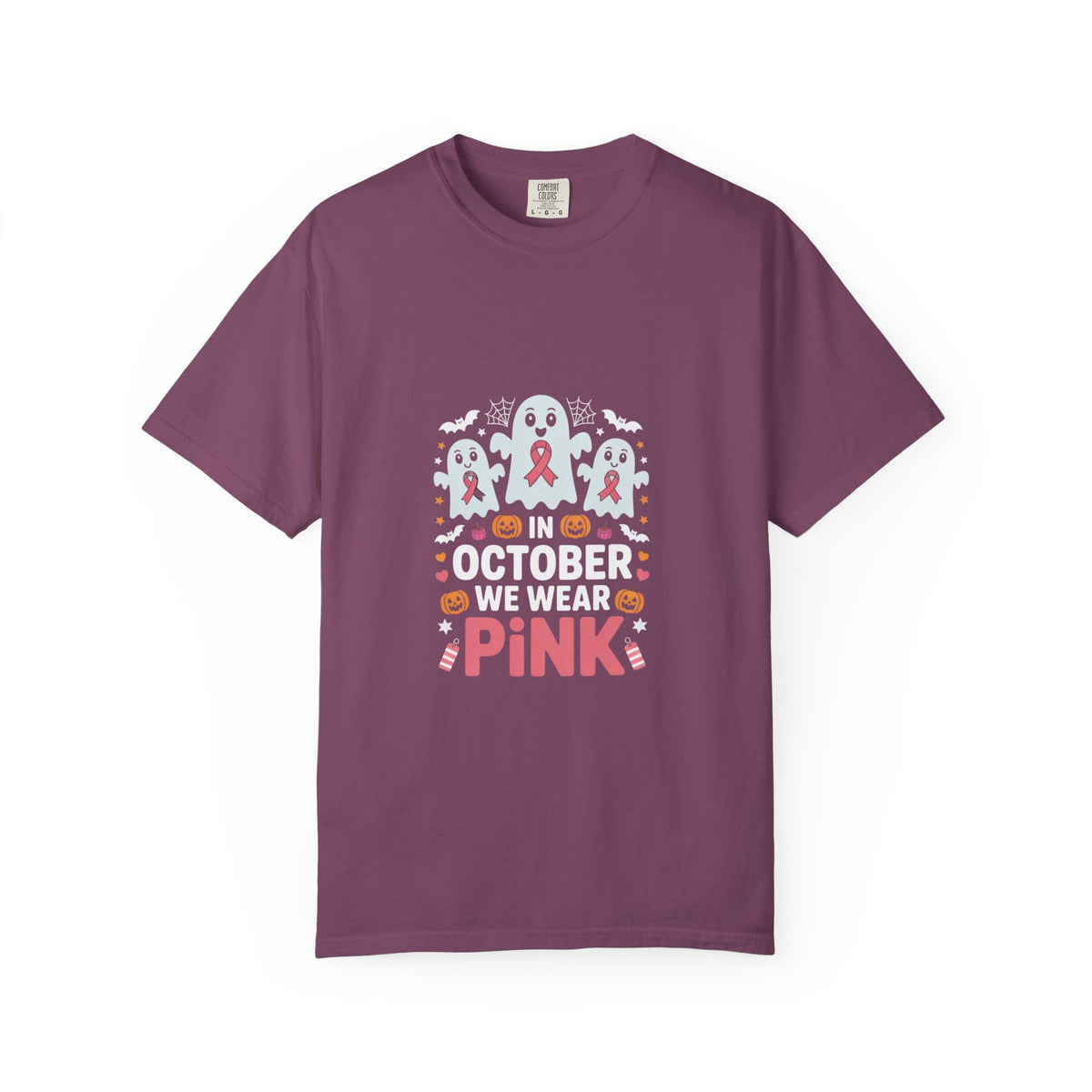 October We Wear Pink T-Shirt — Breast Cancer Awarenes