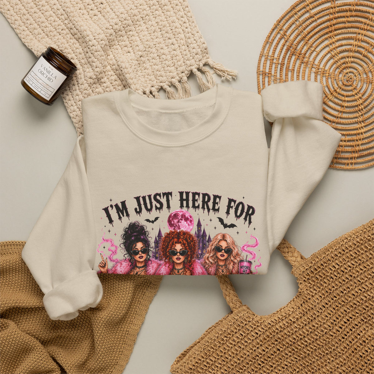 Hocus Pocus Pink Witches Crewneck Sweatshirt