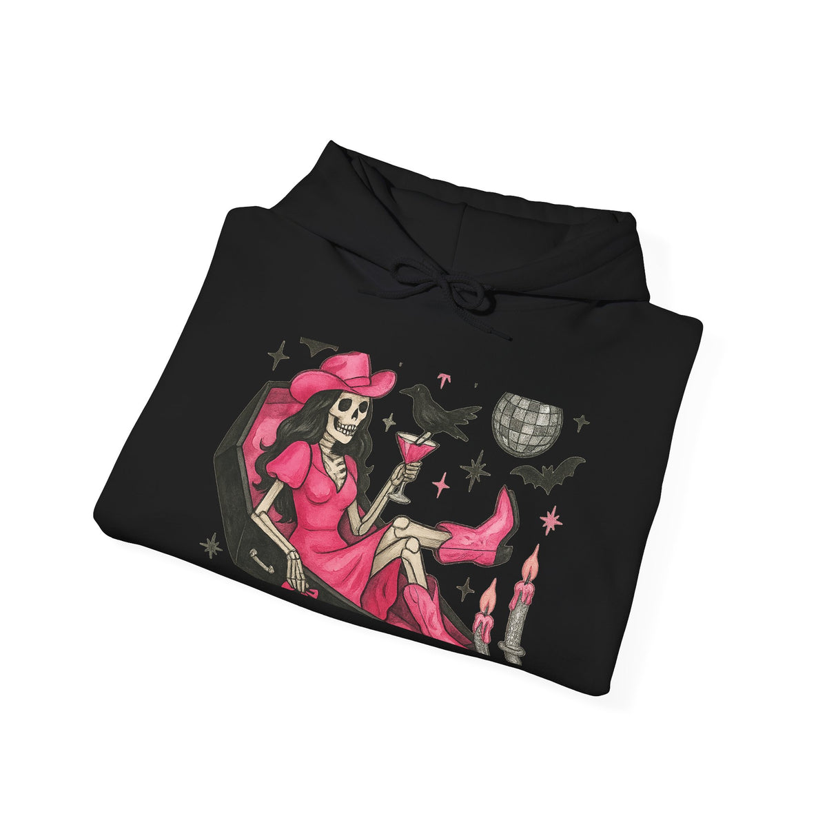 Pink Witch Skeleton Hoodie