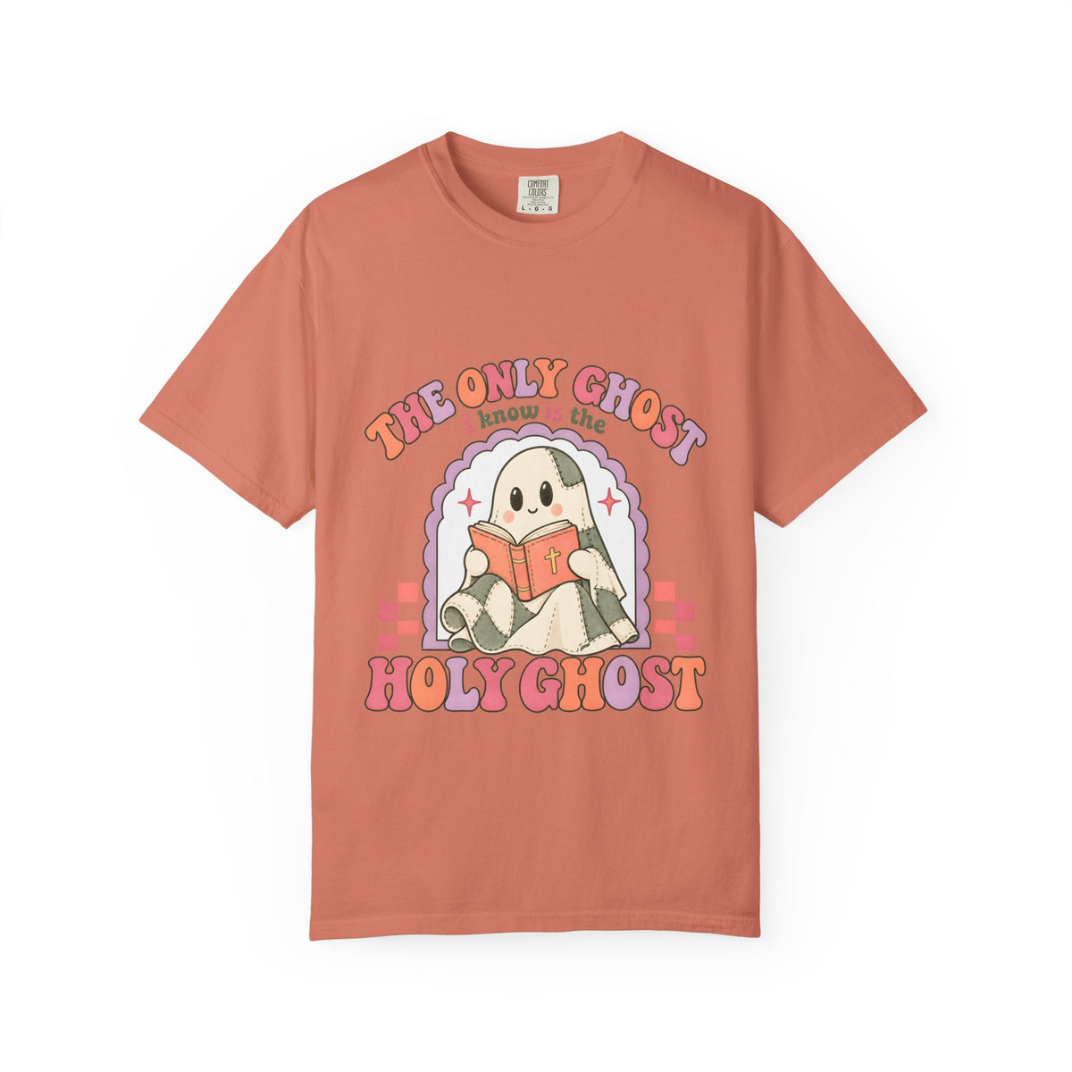 Holy Ghost Cute Ghost T-Shirt — "The Only Ghost I Know is the Holy Ghost" Retro Graphic Tee