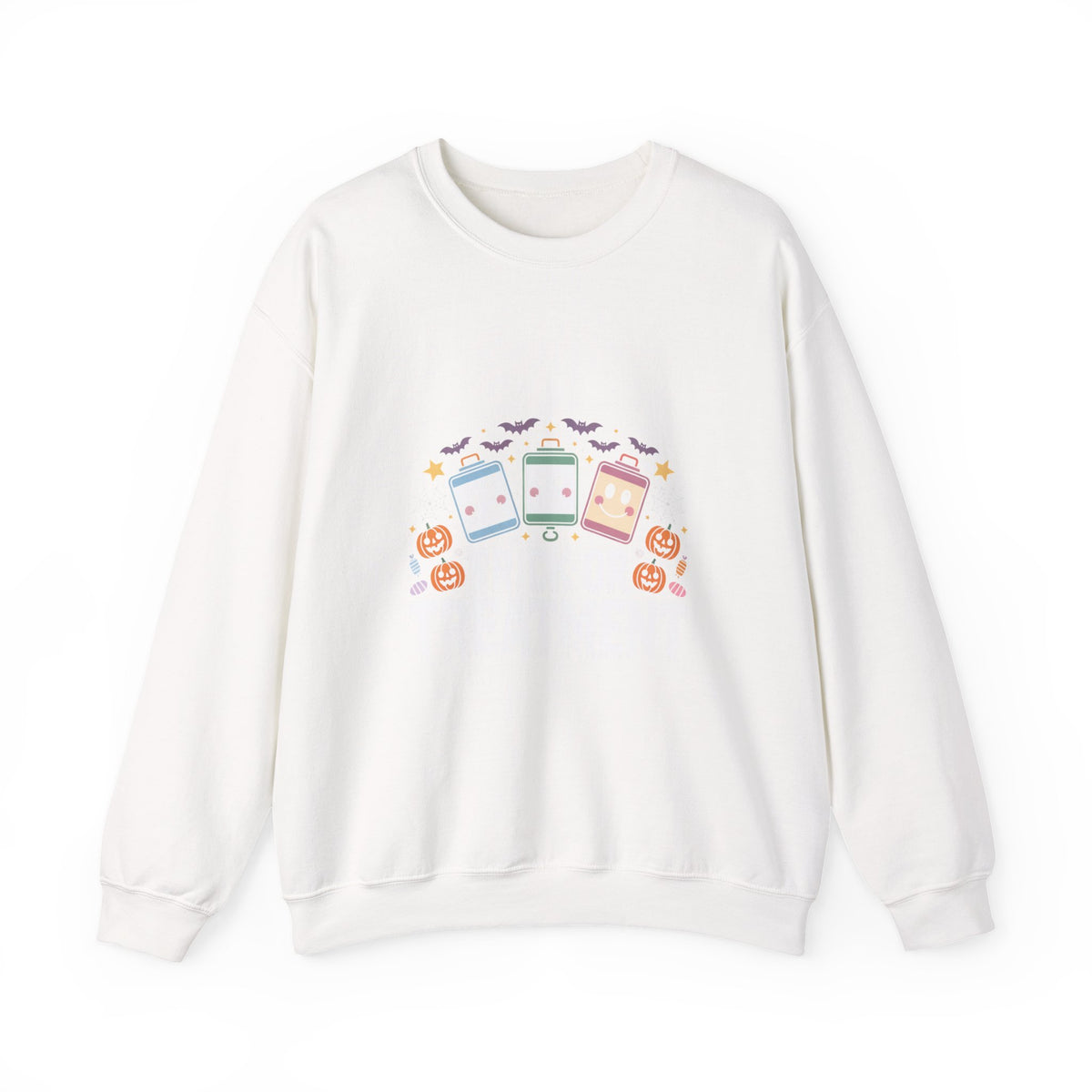 Halloween Candy Phone Sweatshirt — Cute Trick-or-Treat Graphic