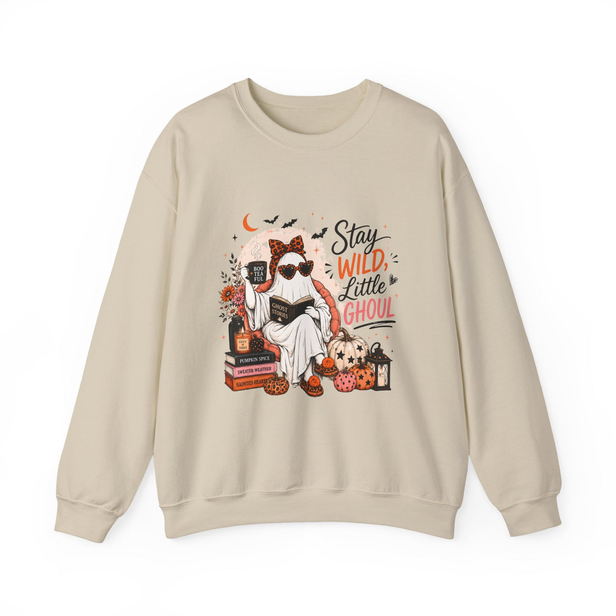 Wild Ghoul Sweatshirt — Cute Ghost Sloth Halloween Crewneck