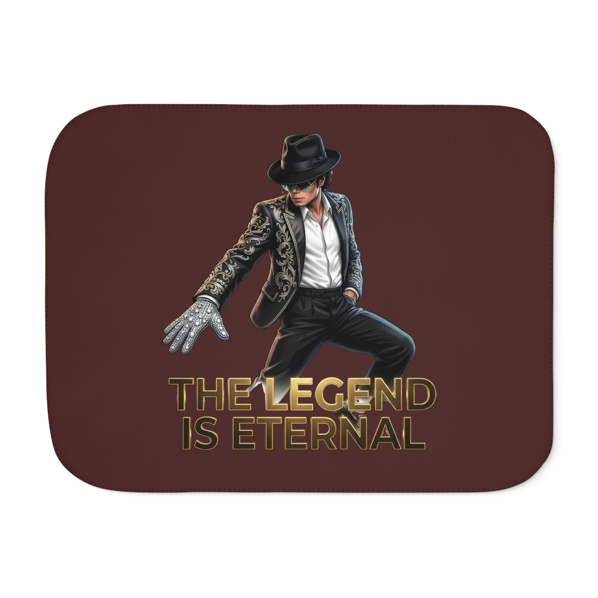 Sherpa Blanket — "The Legend Is Eternal" Throw Michael Jackson