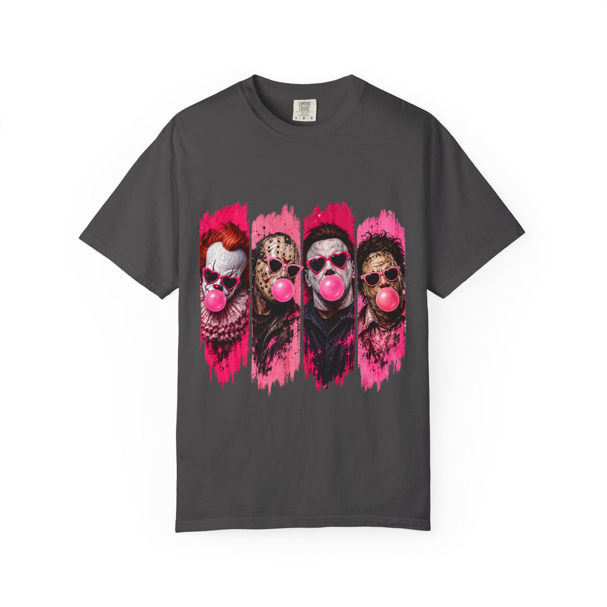 Creepy Clowns Bubblegum Graphic T-Shirt