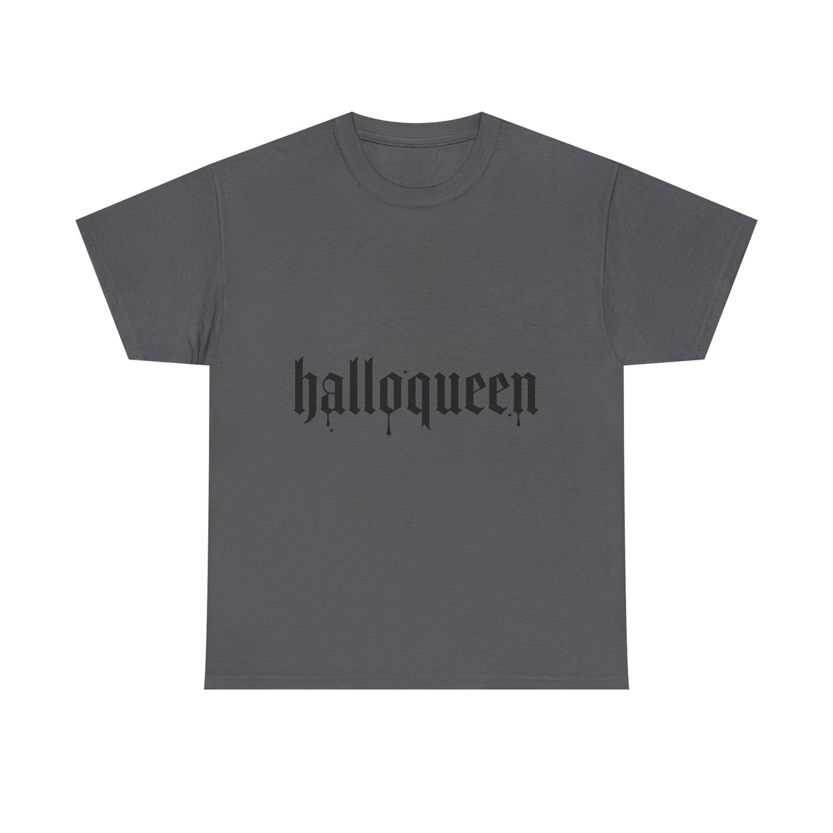 Halloqueen Tee — Halloween Graphic Orange Shirt
