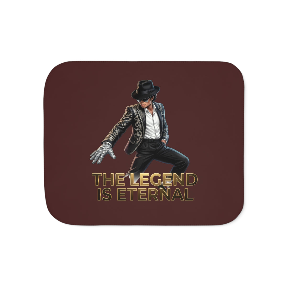 Sherpa Blanket — "The Legend Is Eternal" Throw Michael Jackson