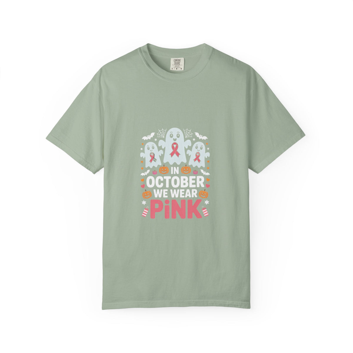 October We Wear Pink T-Shirt — Breast Cancer Awarenes