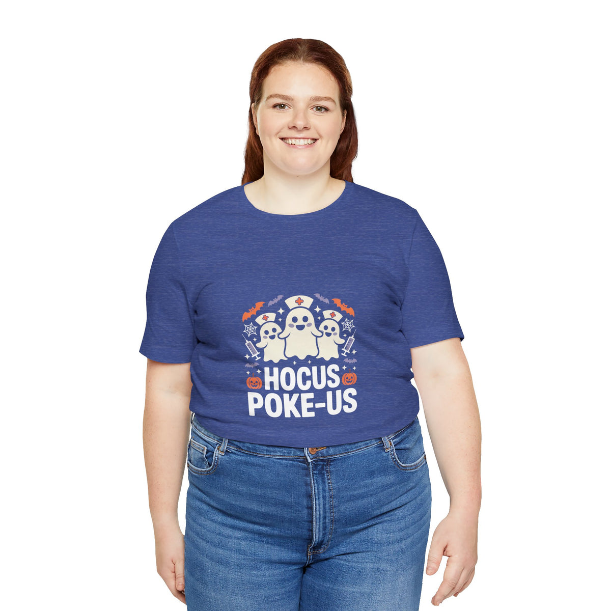 Hocus-POKE-USTee — Pumpkin & Bats T-Shirt