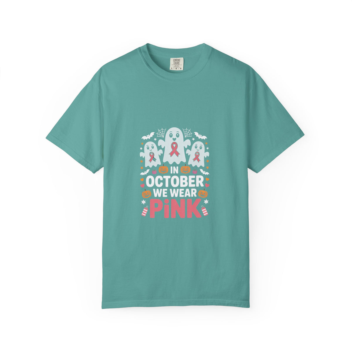October We Wear Pink T-Shirt — Breast Cancer Awarenes