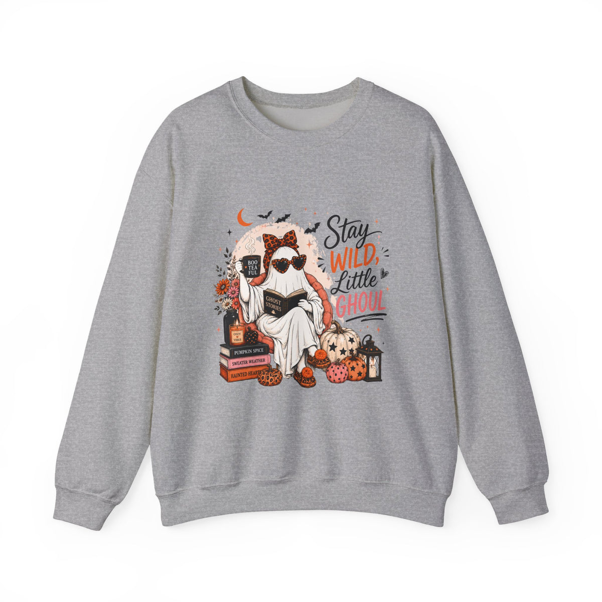 Wild Ghoul Sweatshirt — Cute Ghost Sloth Halloween Crewneck