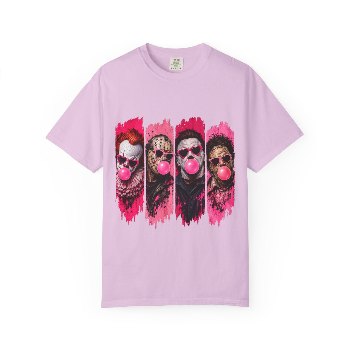 Creepy Clowns Bubblegum Graphic T-Shirt