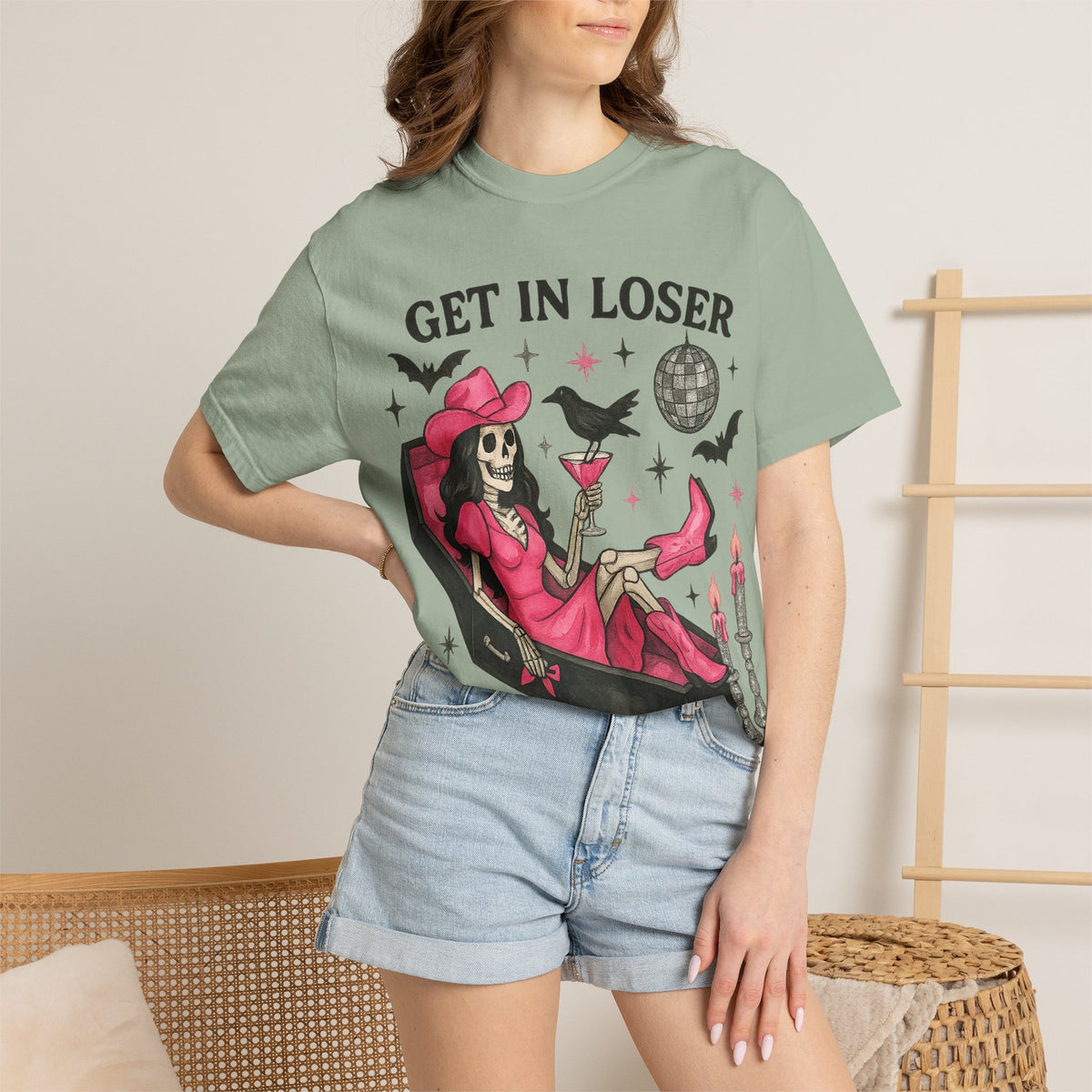 Get In Loser Skeleton Tee