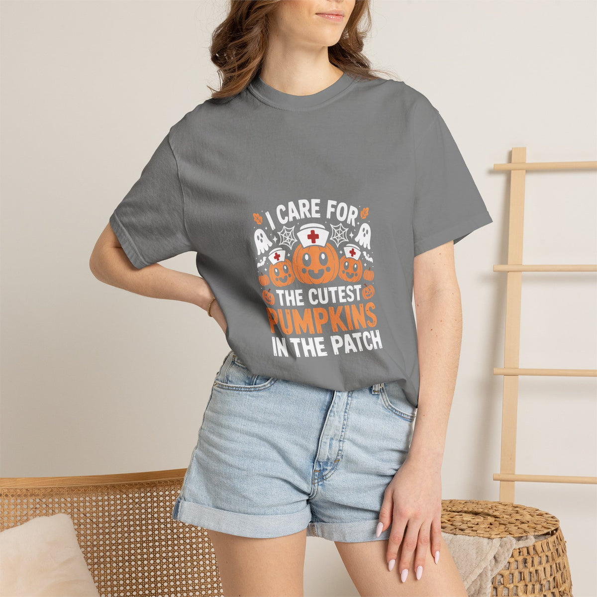 Cute Pumpkin Patch Nurse Tee
