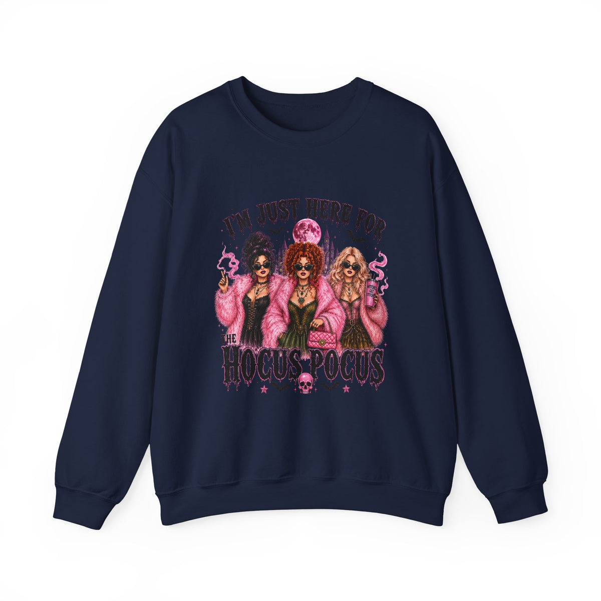 Hocus Pocus Pink Witches Crewneck Sweatshirt