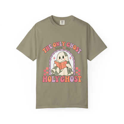 Holy Ghost Cute Ghost T-Shirt — "The Only Ghost I Know is the Holy Ghost" Retro Graphic Tee
