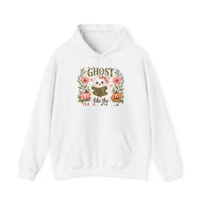 Ghost Like the Cool Kids Hoodie — Cute Pumpkin & Floral Halloween Sweatshirt