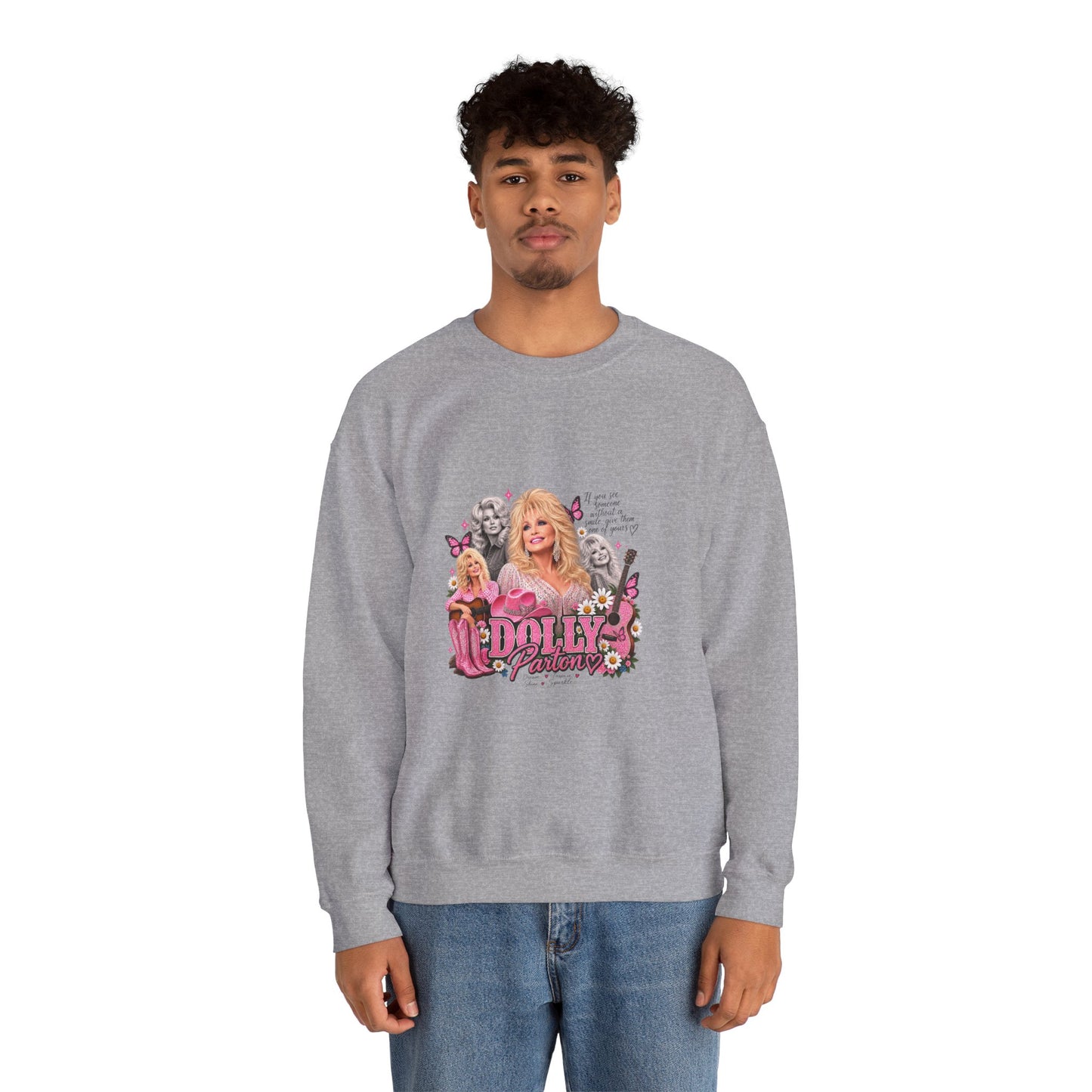 Dolly Sweatshirt — Pink Retro Collage