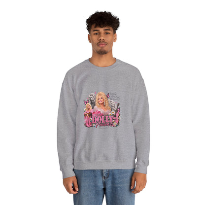 Dolly Sweatshirt — Pink Retro Collage