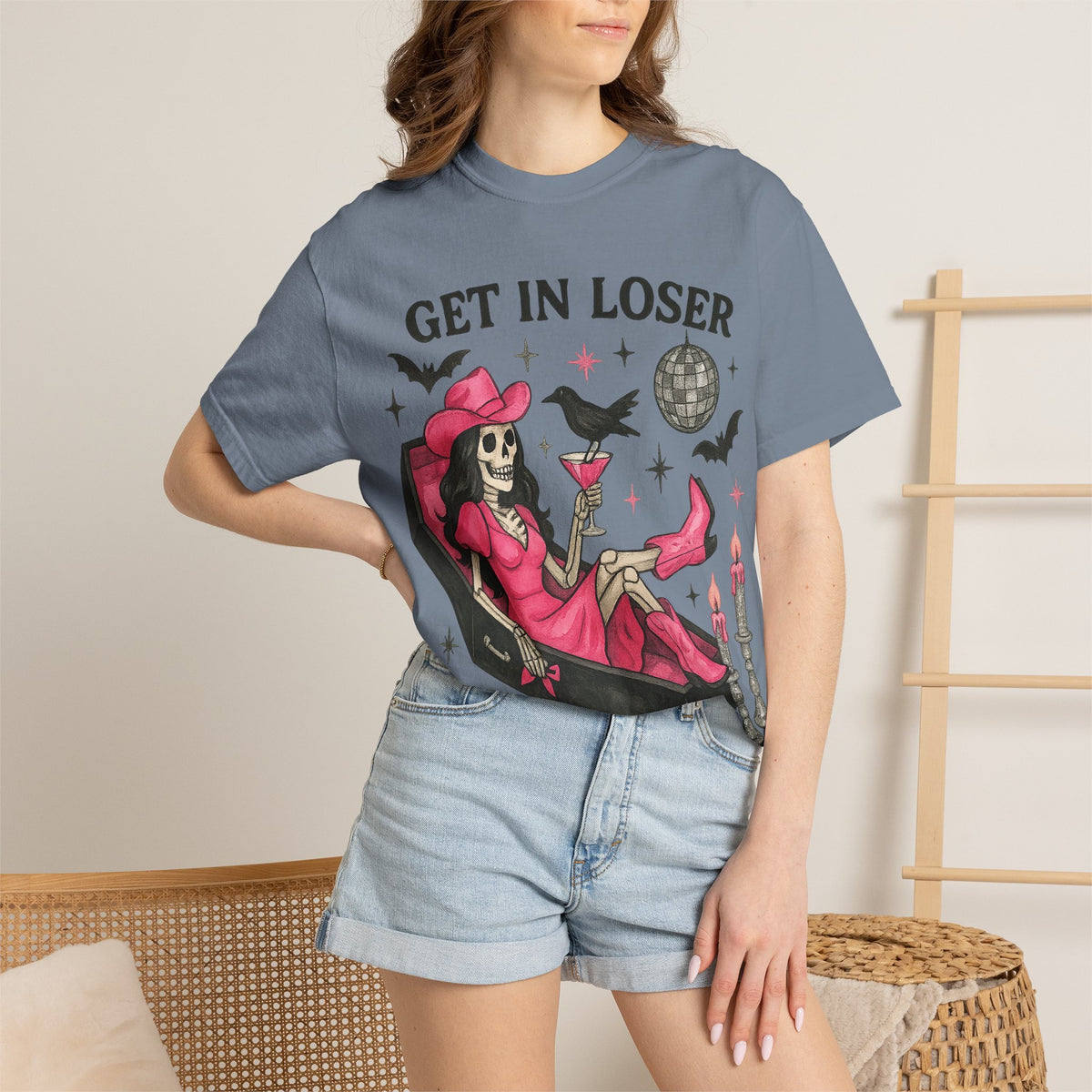 Get In Loser Skeleton Tee
