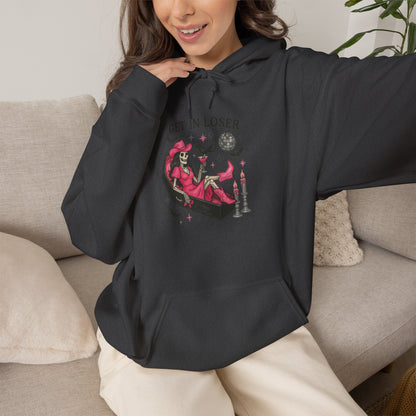 Pink Witch Skeleton Hoodie