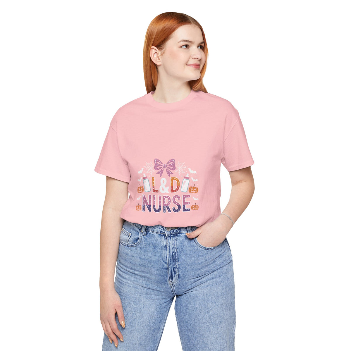 Halloween L D Nurse Tee — Cute Candy & Pumpkin Medical Shirt