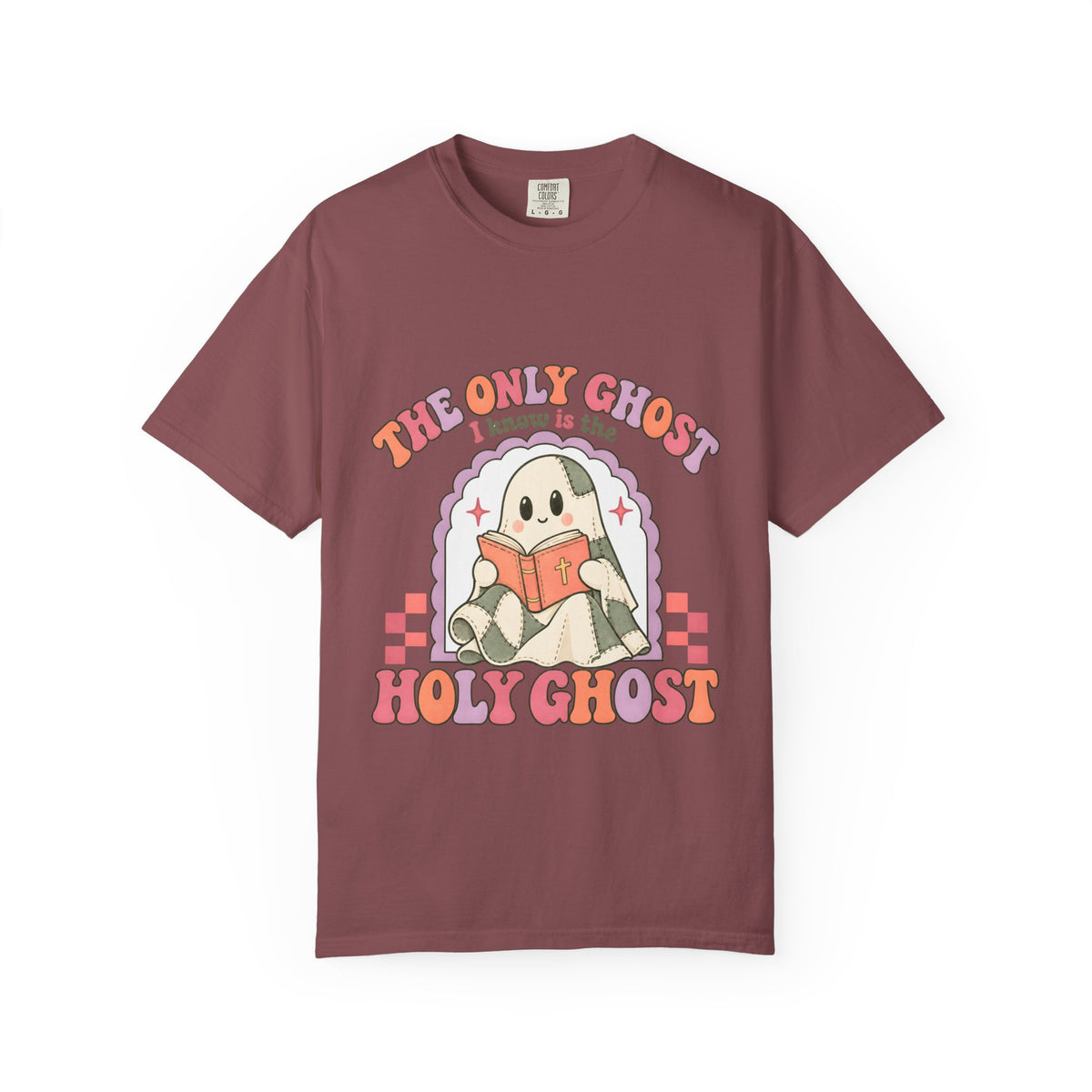 Holy Ghost Cute Ghost T-Shirt — "The Only Ghost I Know is the Holy Ghost" Retro Graphic Tee