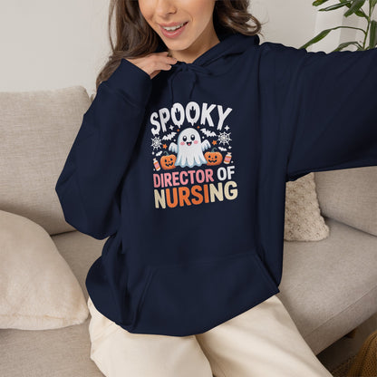 Director of Nursing Halloween Hoodie — Cute Pumpkin & Ghost Nursing Sweatshirt