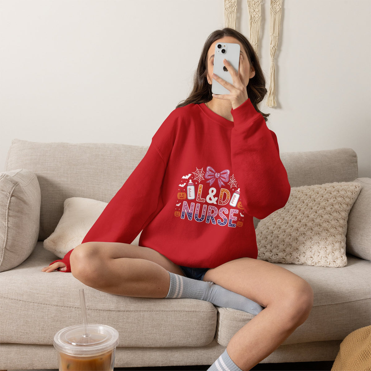 Old Nurse Sweatshirt — Cute Halloween