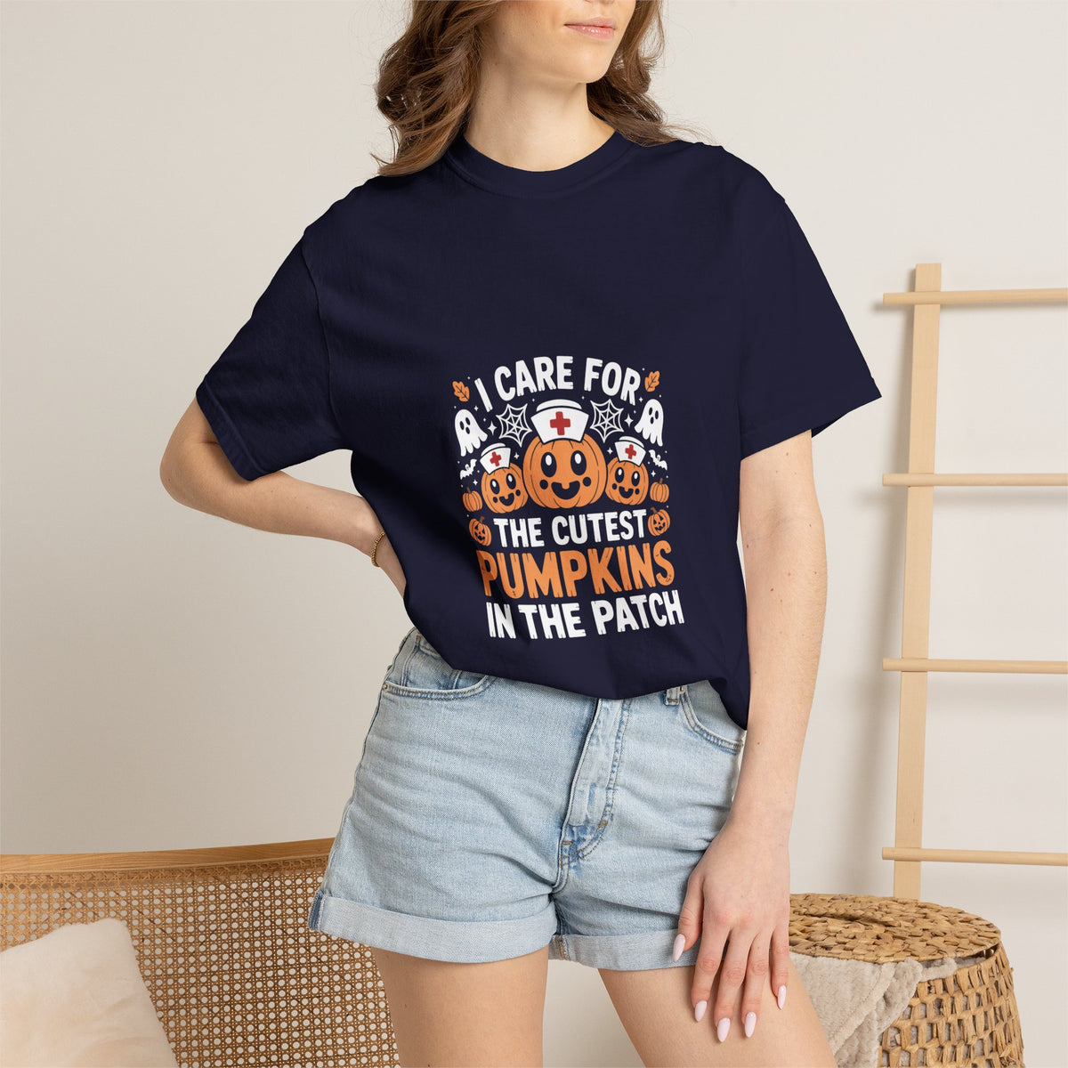 Cute Pumpkin Patch Nurse Tee