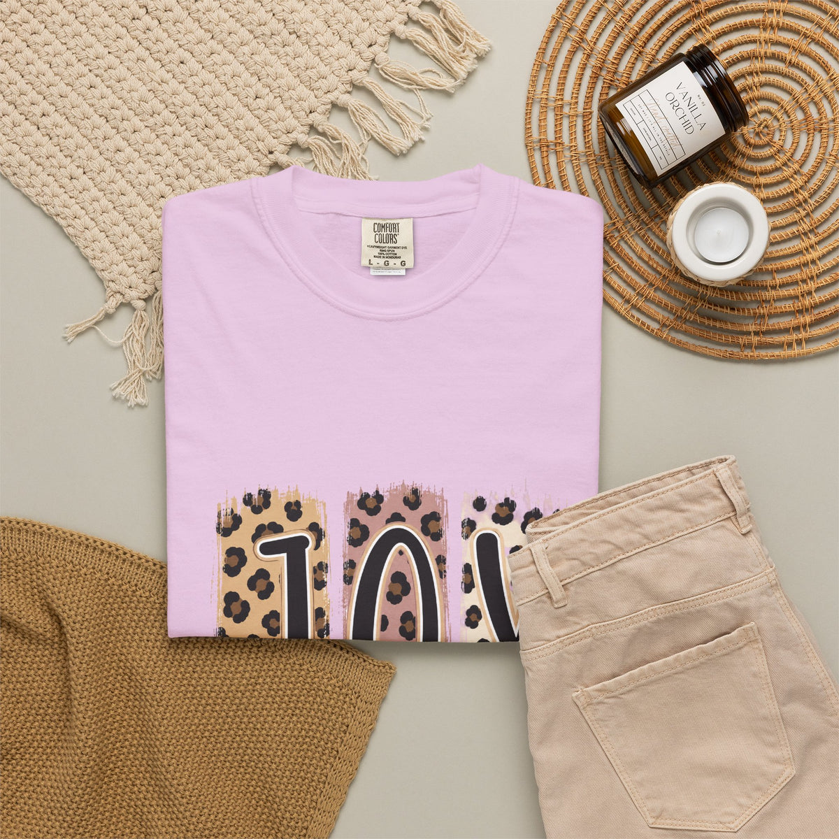 JOY Leopard Print T‑Shirt — John 16:22 Christian Faith Tee