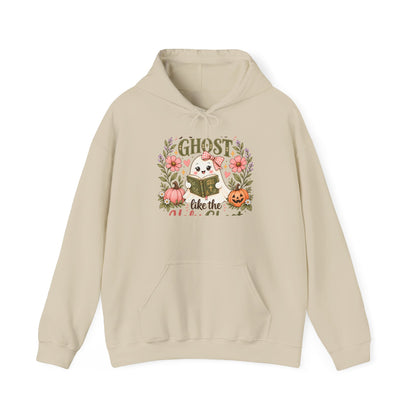 Ghost Like the Cool Kids Hoodie — Cute Pumpkin & Floral Halloween Sweatshirt