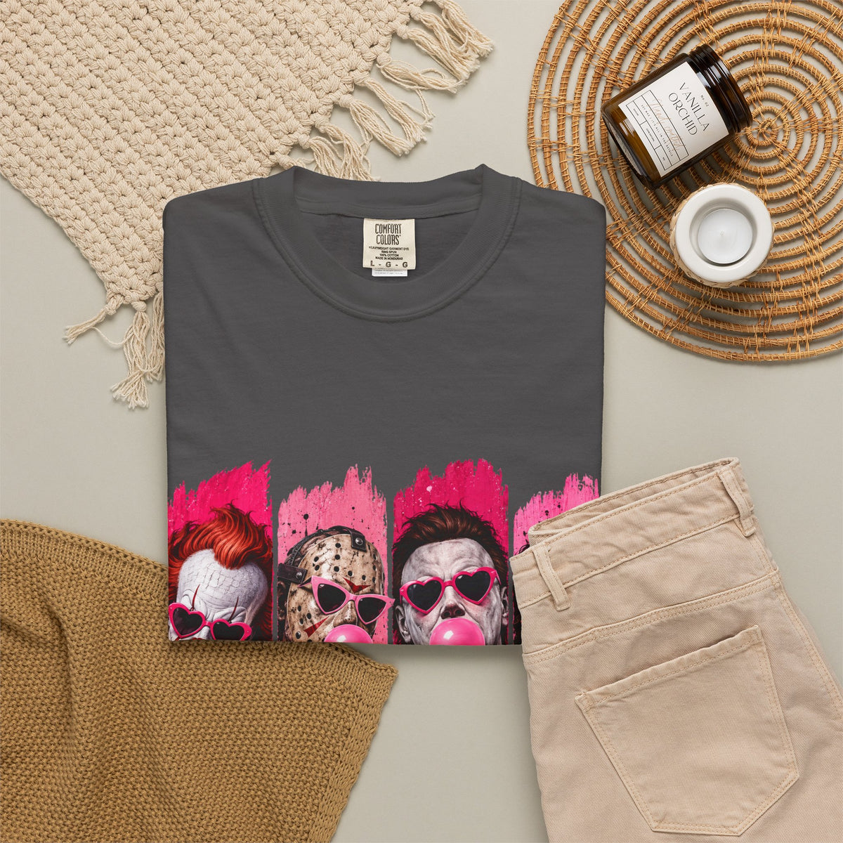 Creepy Clowns Bubblegum Graphic T-Shirt