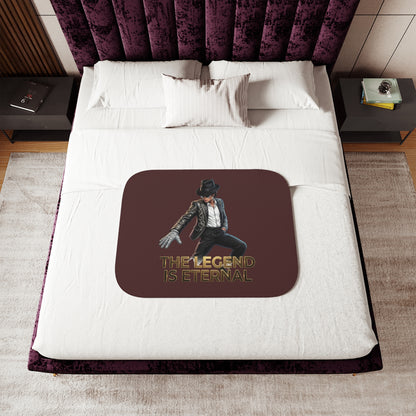 Sherpa Blanket — "The Legend Is Eternal" Throw Michael Jackson