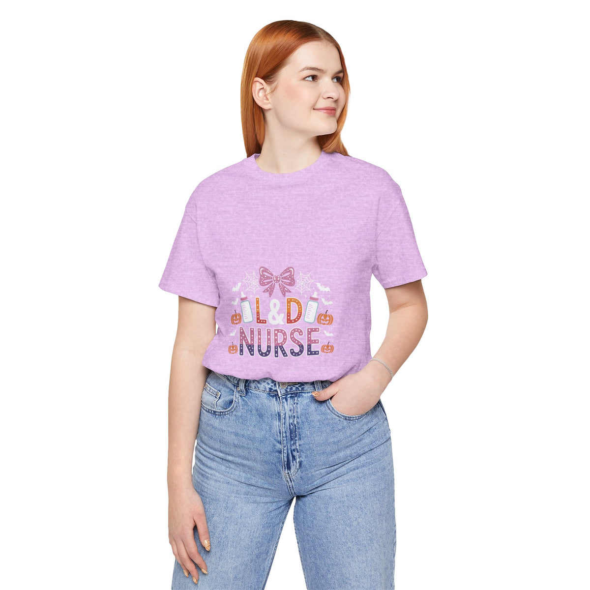 Halloween L D Nurse Tee — Cute Candy & Pumpkin Medical Shirt