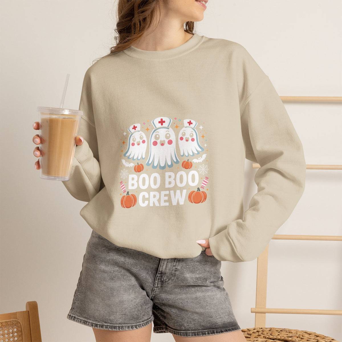 Cute Ghost Nurse Sweatshirt