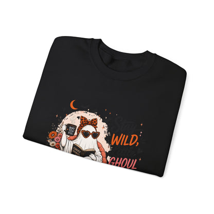 Wild Ghoul Sweatshirt — Cute Ghost Sloth Halloween Crewneck