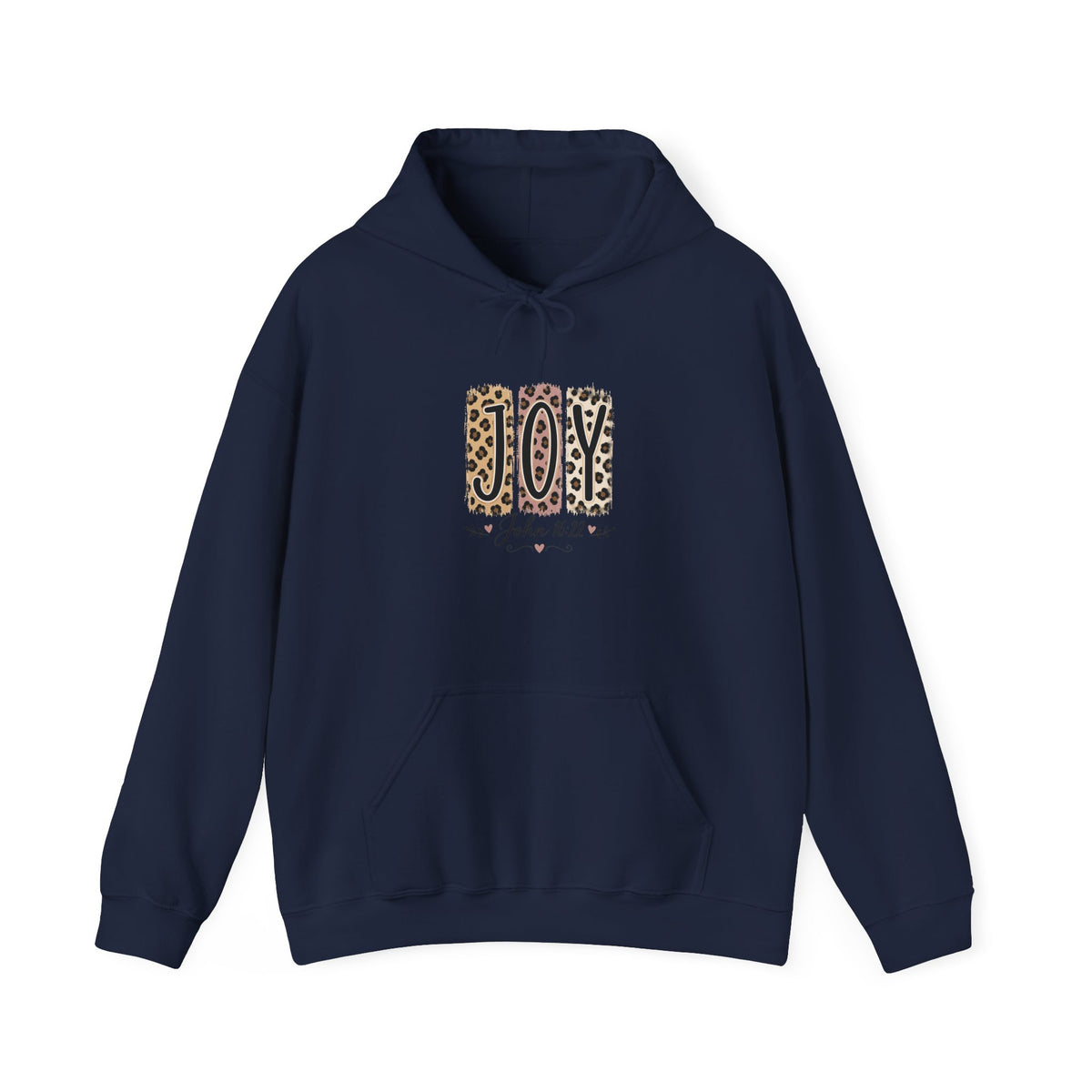 Joy Leopard Hoodie — Joy in the Season Graphic Pullover