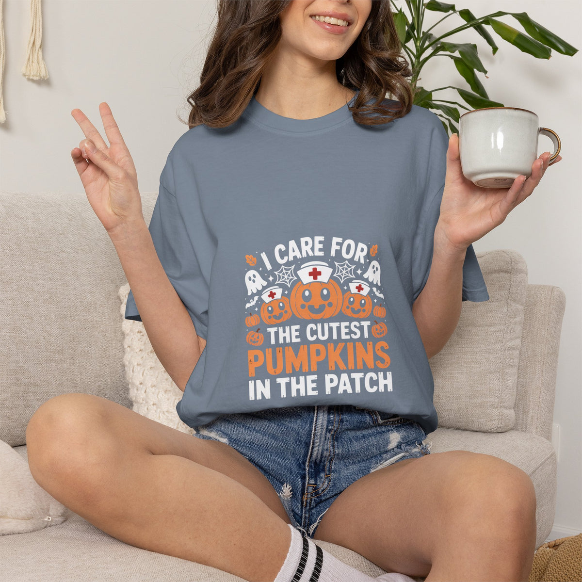 Cute Pumpkin Patch Nurse Tee