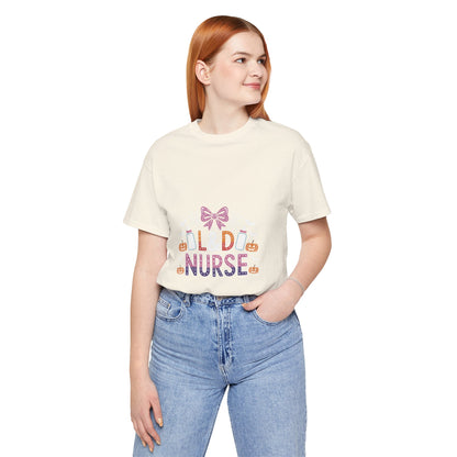 Halloween L D Nurse Tee — Cute Candy & Pumpkin Medical Shirt