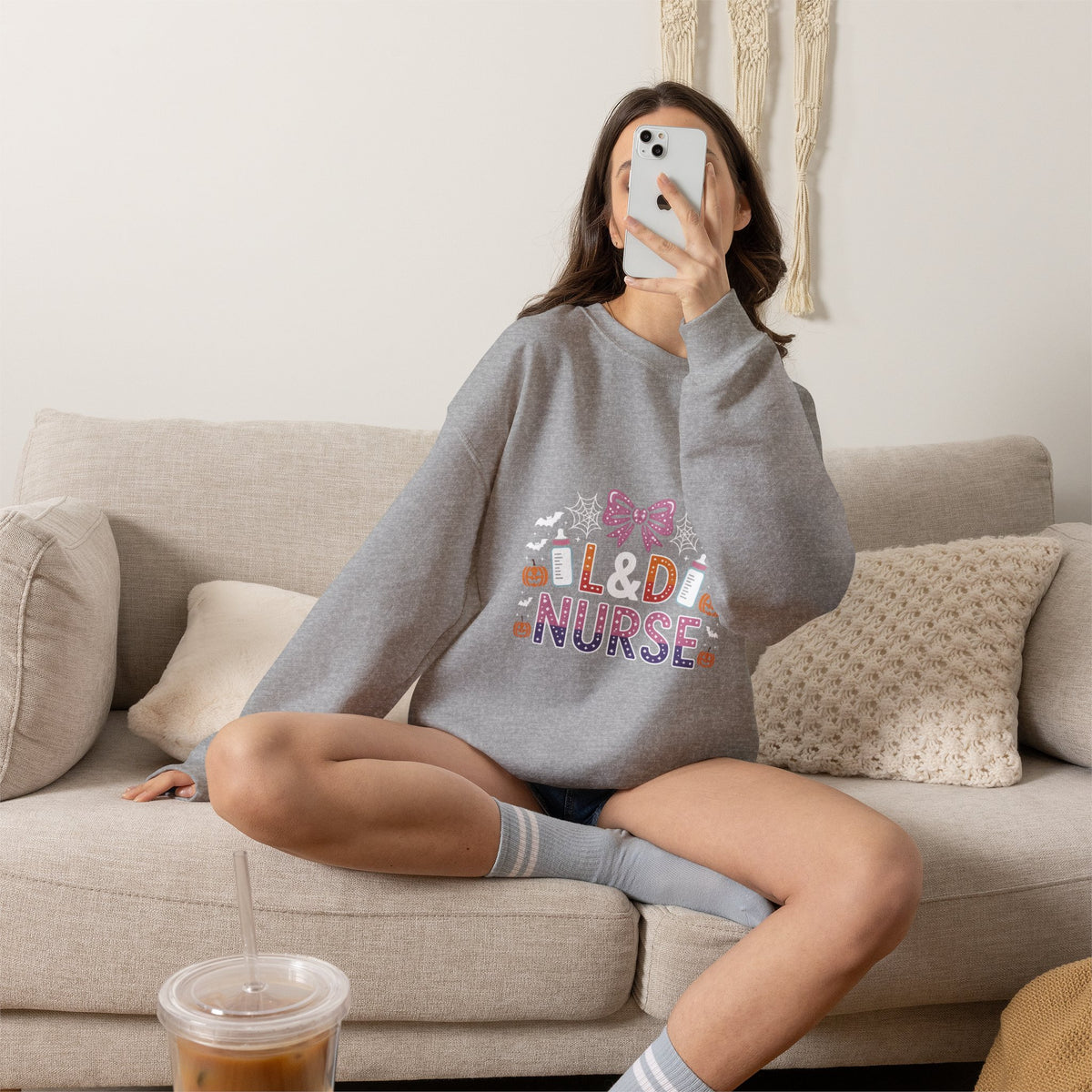 Old Nurse Sweatshirt — Cute Halloween