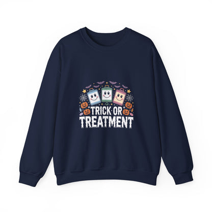 Halloween Candy Phone Sweatshirt — Cute Trick-or-Treat Graphic